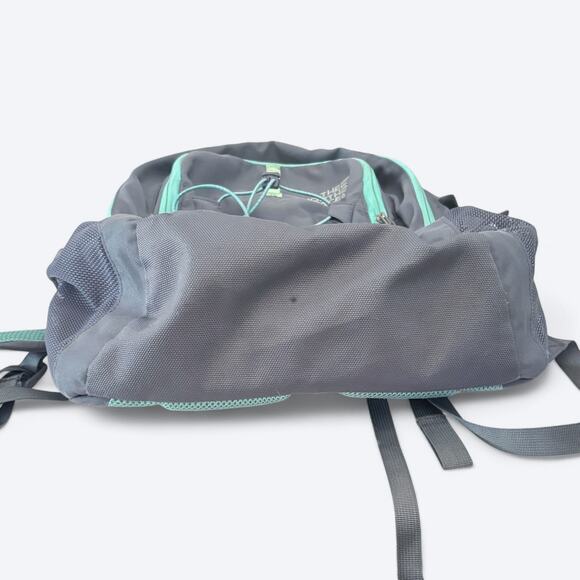 The North Face‎ Jester Laptop Backpack Gray/Green Hiking Camping Climbing - Picture 5 of 10